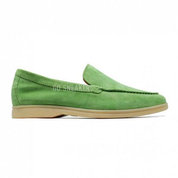 Мужские мокасины Loro Piana Summer Walk - Green