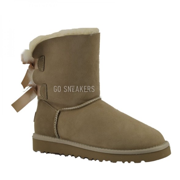 Женские угги с бантиками Bailey Bow II Sand