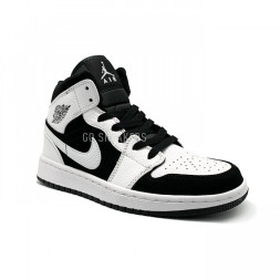 Женские кроссовки Nike Air Jordan 1 Mid Black/White
