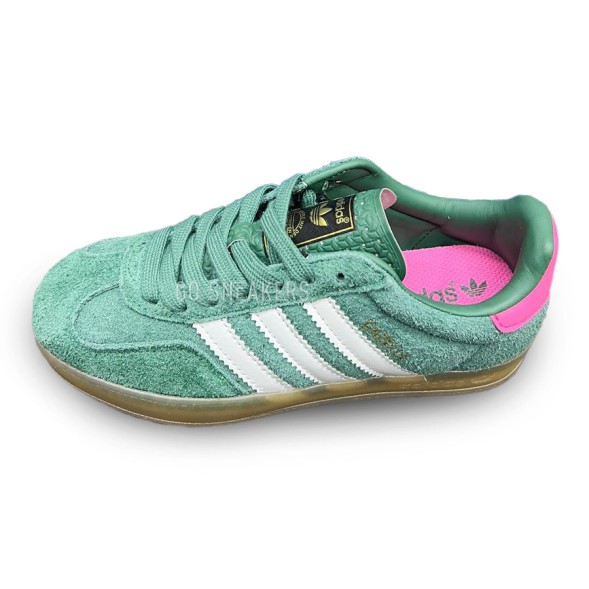 Женские кеды Adidas Gazelle Suede Green/Pink