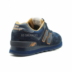 New Balance Женские 574 Navy Gold