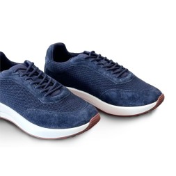 Loro Piana Textile Sneakers Blue