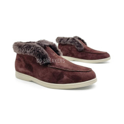Loro Piana Low Winter Suede Chocolate