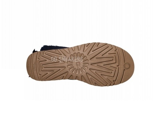 Женские мини угги с бантиками Mini Bailey Bow II Navy