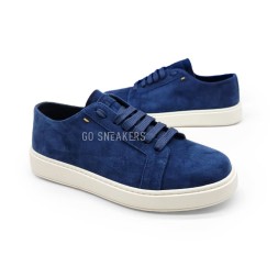 Santoni Man Sneakers Suede Navy
