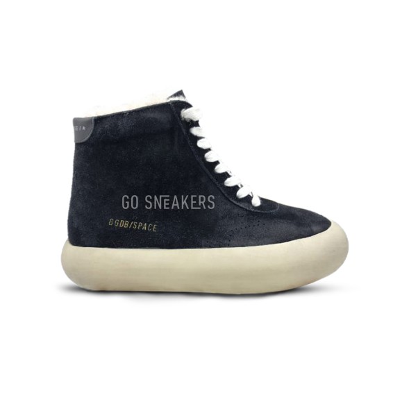Унисекс зимние кроссовки Golden Goose ggobispace High Winter Suede Black