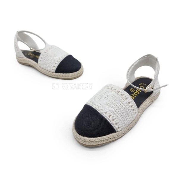 Женские балетки Chanel Flats Textile White