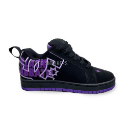 DC Court Graffik Unisex Black Purple