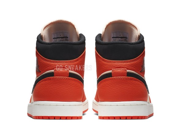 Унисекс кроссовки Nike Air Jordan 1 Mid Team Orange Black