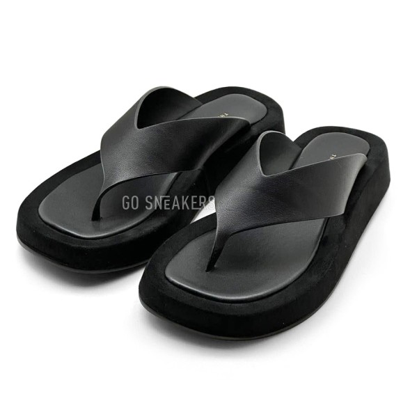 Женские шлепанцы The Row Ginza Black