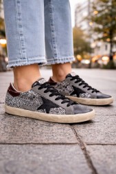 Golden Goose Super-Star Glitter Grey