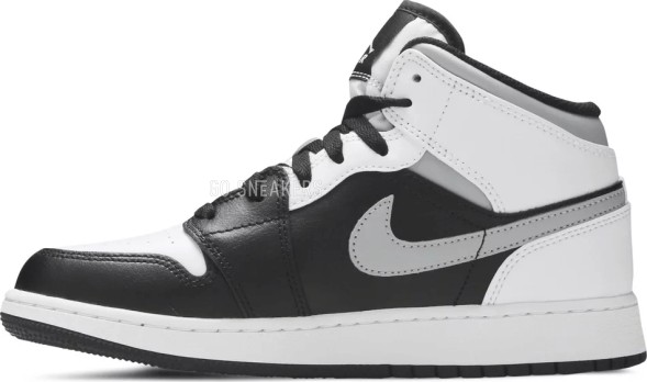 Женские кроссовки Nike Air Jordan 1 Mid GS &amp;#039;White Shadow&amp;#039;