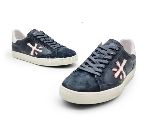 Унисекс кроссовки Premiata Sneakers Leather/Suede Grey