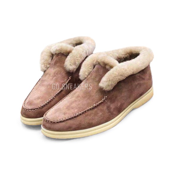 Унисекс ботинки Loro Piana Open Walk Chestnut Suede