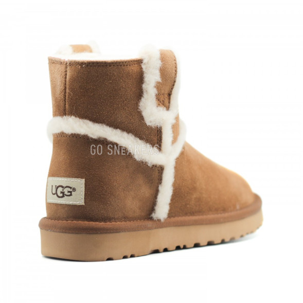 Женские мини угги Mini Spill Seam Chestnut