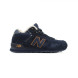 Мужские зимние кроссовки New Balance 574 High-top Navy-Gold