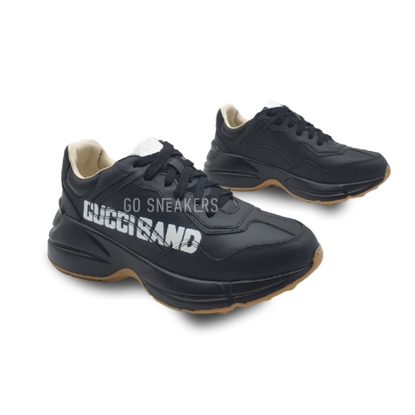 Женские кроссовки Gucci Rhyton GucciBand Black