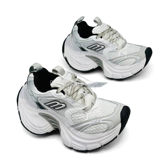 Женские кроссовки Balenciaga Monday Silver/White