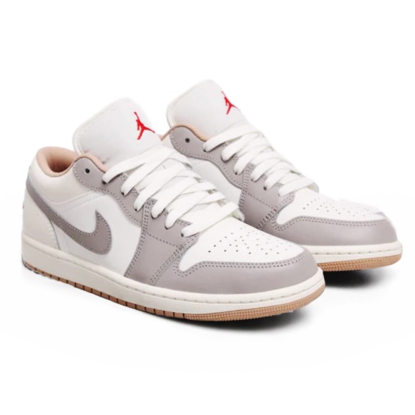 Мужские кроссовки Nike Air Jordan 1 Low Red College Grey