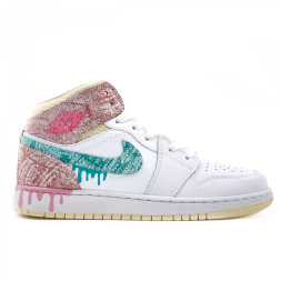 Nike Air Jordan 1 Mid Paint Drip (PS) Ice Cream