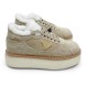 Женские зимние кроссовки на платформе Prada Platform Suede Winter Sand