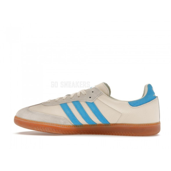 Унисекс кроссовки Adidas Samba OG Sporty Rich Beige Blue