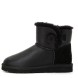 Женские мини угги с пуговицей Bailey Button Mini Metallic Black