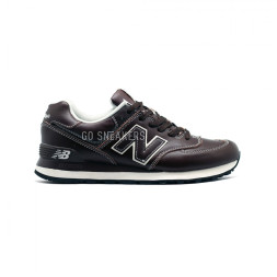 New Balance Мужские 574 Leather New Brown