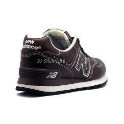 New Balance Мужские 574 Leather New Brown