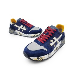 Premiata 483 Textile/Suede Navy/White