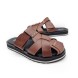 Мужские сандалии Dior Flip-flop Leather Chocolate