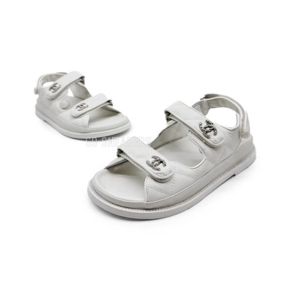Женские босоножки Chanel Sandals Leaher White
