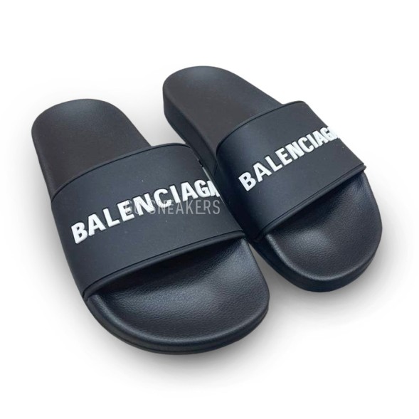 Мужские шлепанцы Balenciaga Slipers Man White Monogram