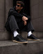 Мужские кеды Golden Goose Ball Star Men’s in Black Nappa With Suede Star and Nappa Heel Tab