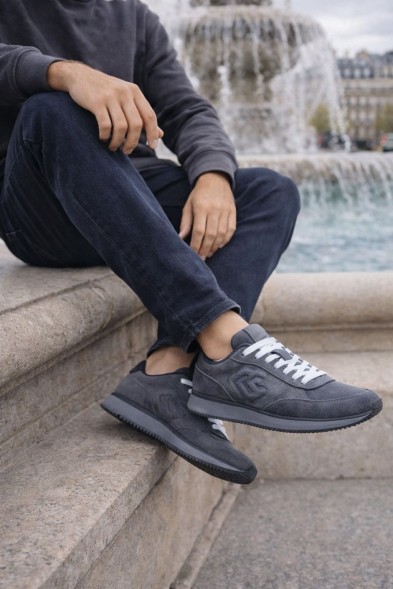 Мужские кроссовки Dolce&amp;Gabbana Suede Sneakers Grey