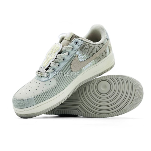 Унисекс кроссовки Nike Air Force 1 Travis Scott Textile Beige